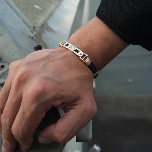 14K Solid Gold Bracelet For Men