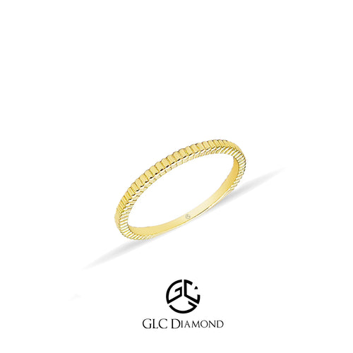 14K Solid Gold Stacking Ring, Minimalist Ring