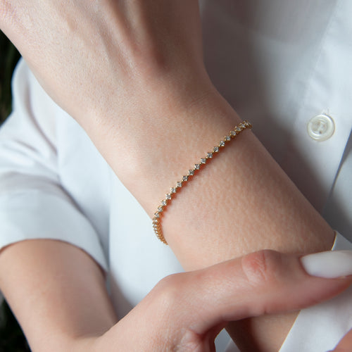 Diamond Wedding Waterway Bracelet