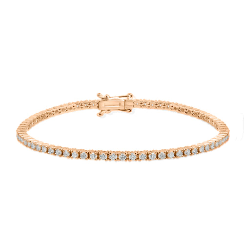 2.90 Carat Diamond Waterway Bracelet / Minimal Natural Diamond Bracelet