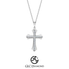 Diamond Cross Pendant and Necklace, Diamond Cross Necklace