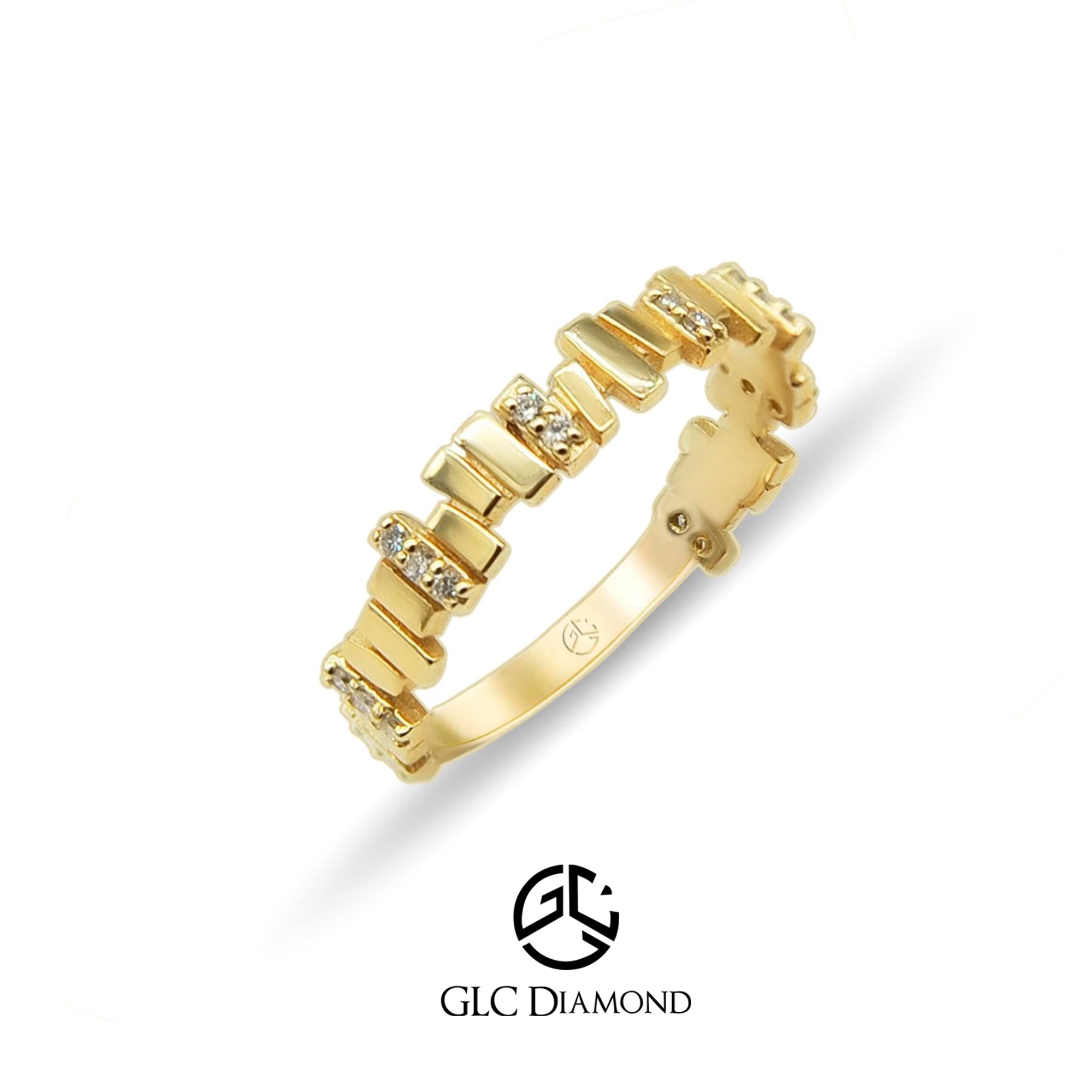 14K Gold Diamond Wedding Ring