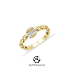 14K Solid Gold Diamond Ring