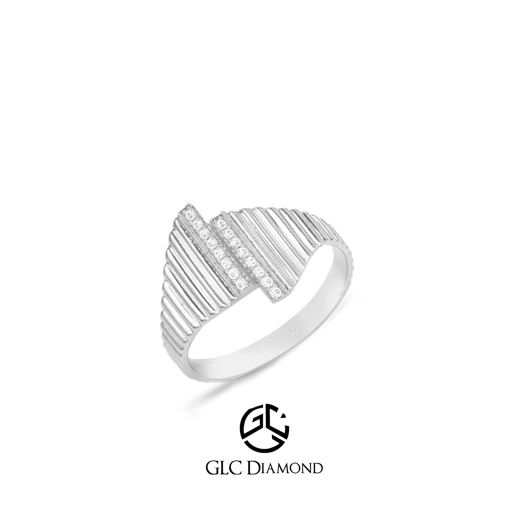 Dainty Geometric Diamond Ring