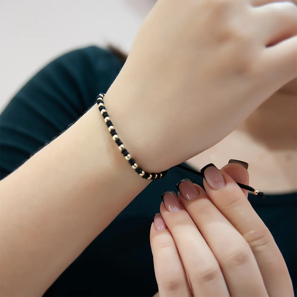 14K Gold Unisex Bracelet, Minimalist Bracelet