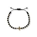 14K Gold Unisex Cross Bracelet