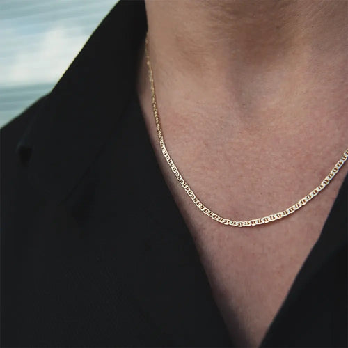 14K Solid Gold Chain Necklace