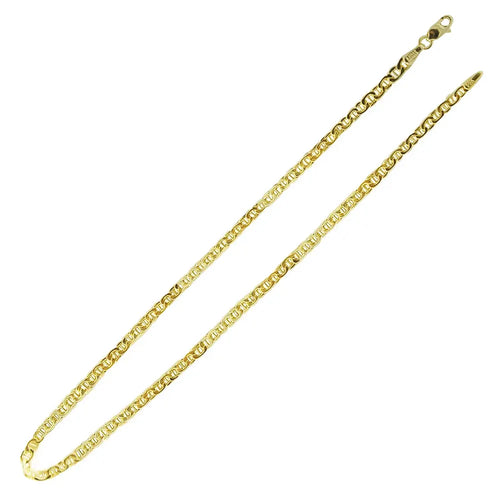 14K Solid Gold Cuban Chain Necklace