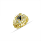 14K Solid Gold Diamond Spades Ring