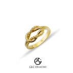 14K Solid Gold Rope Ring