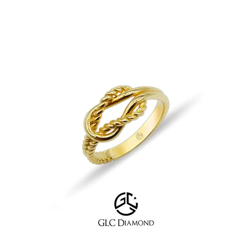 14K Solid Gold Rope Ring