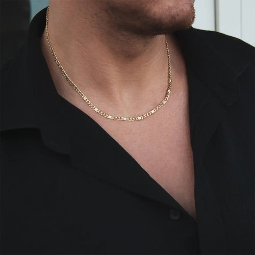 14K Solid Gold Valentino Chain Necklace