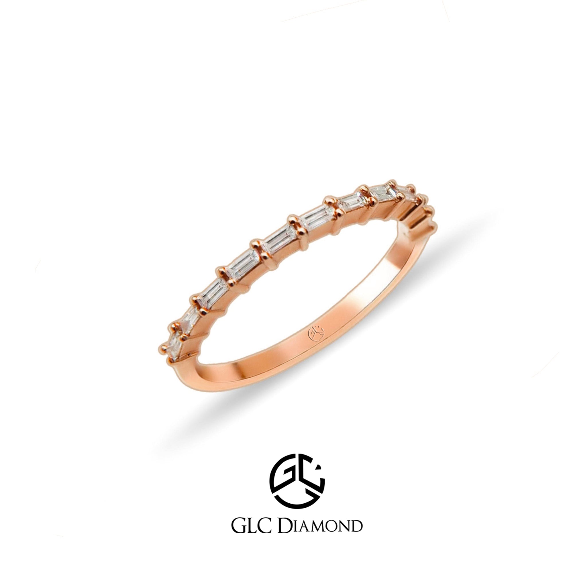 14K Gold Diamond Baguette Eternity Ring