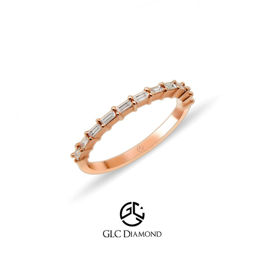 14K Gold Diamond Baguette Eternity Ring