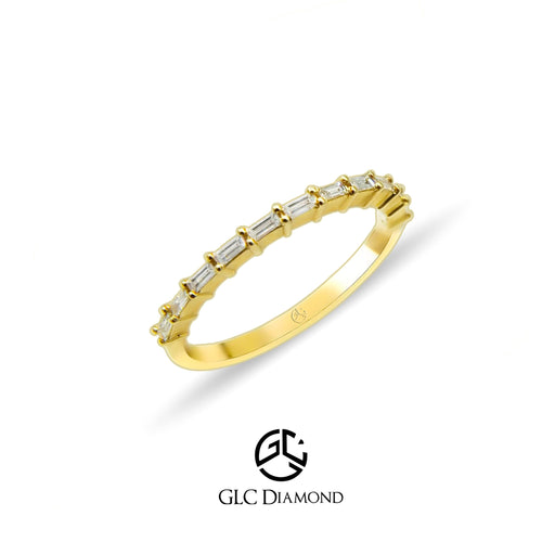 14K Gold Diamond Baguette Eternity Ring