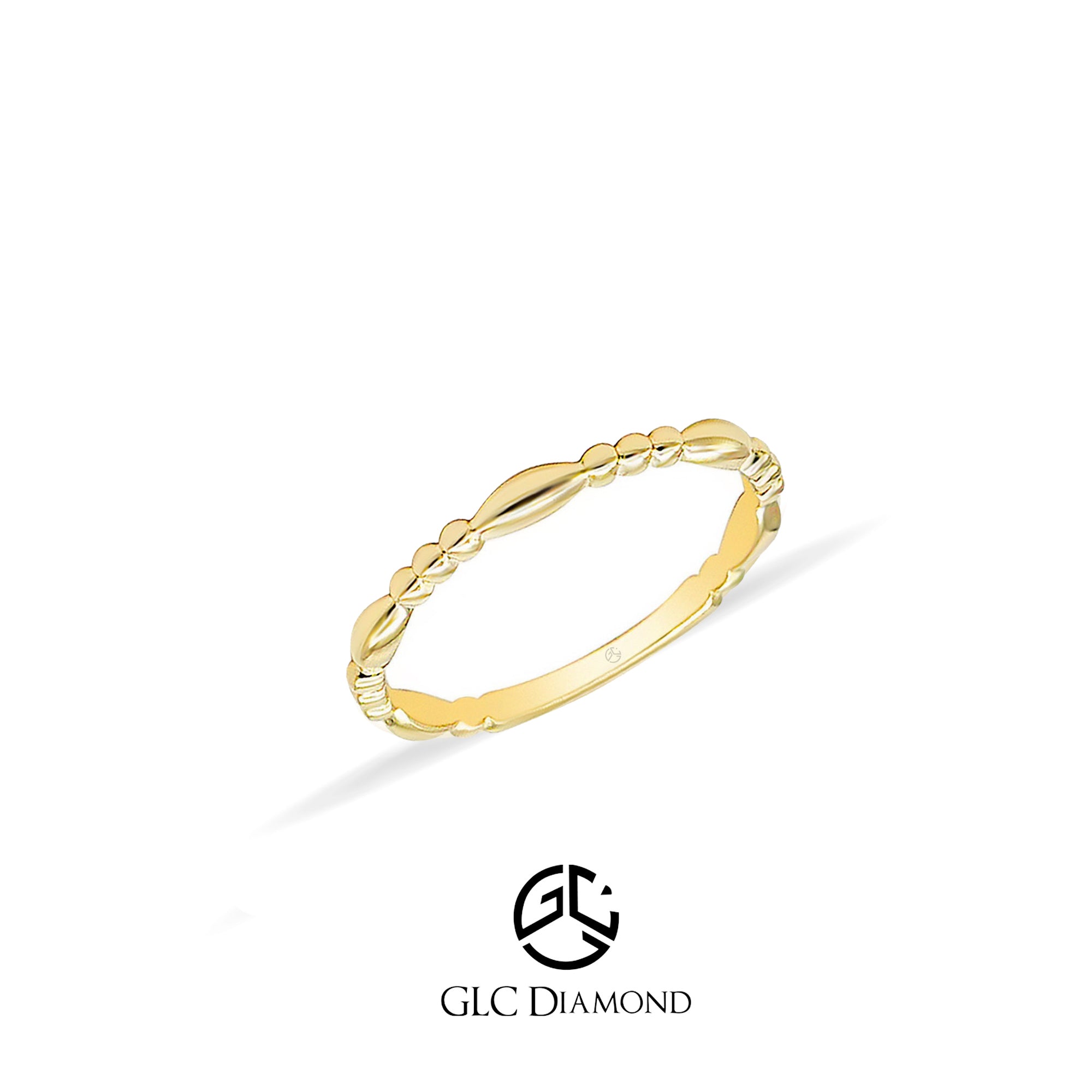 14K Solid Gold Stacking Ring, Minimalist Ring, Wedding Band