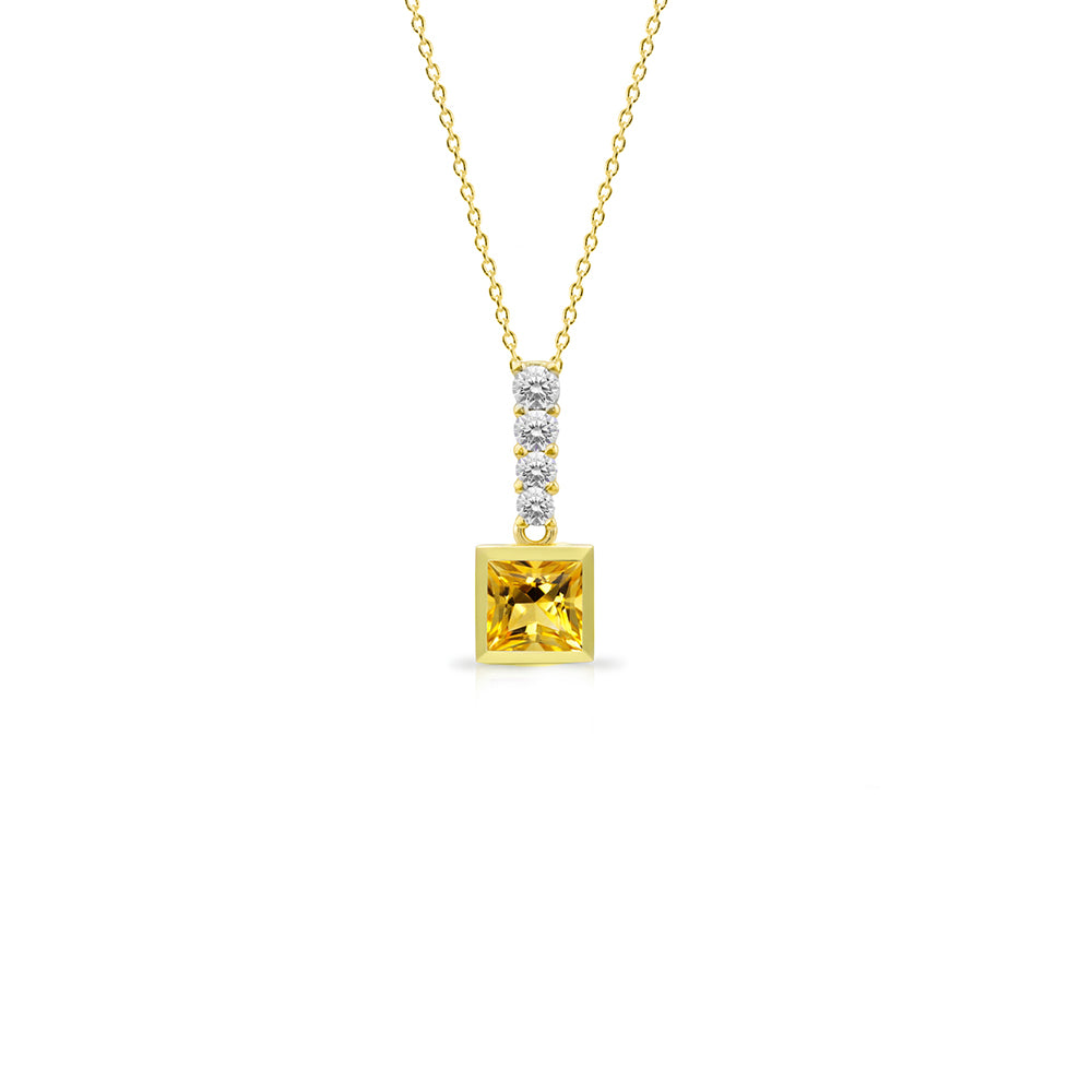 Warm Honey Citrine Necklace