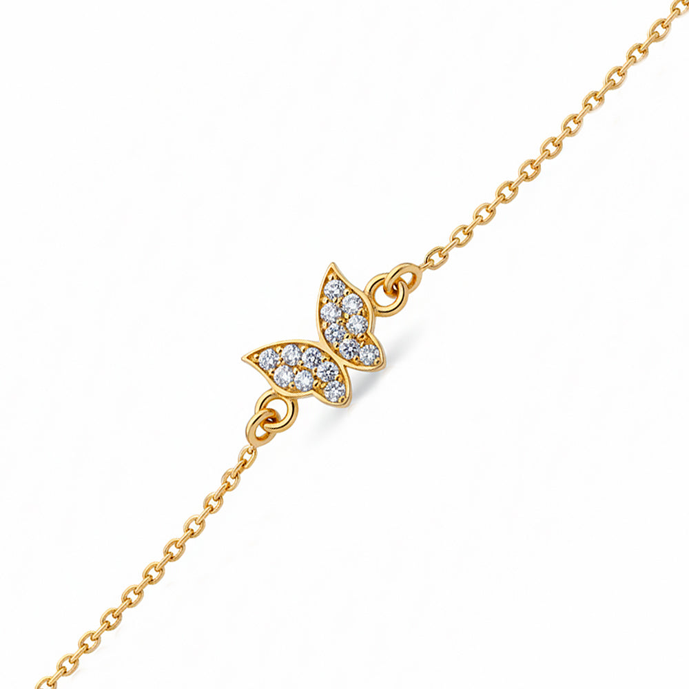 Diamond Butterfly Bracelet