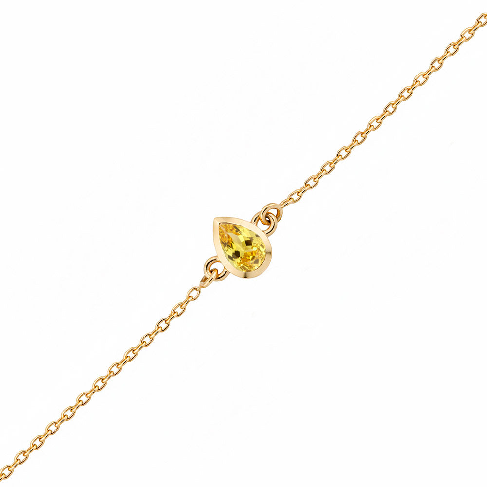 14K Gold Sunshine Citrine Bracelet
