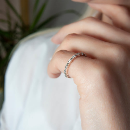 14K Gold Baguette Diamond Band