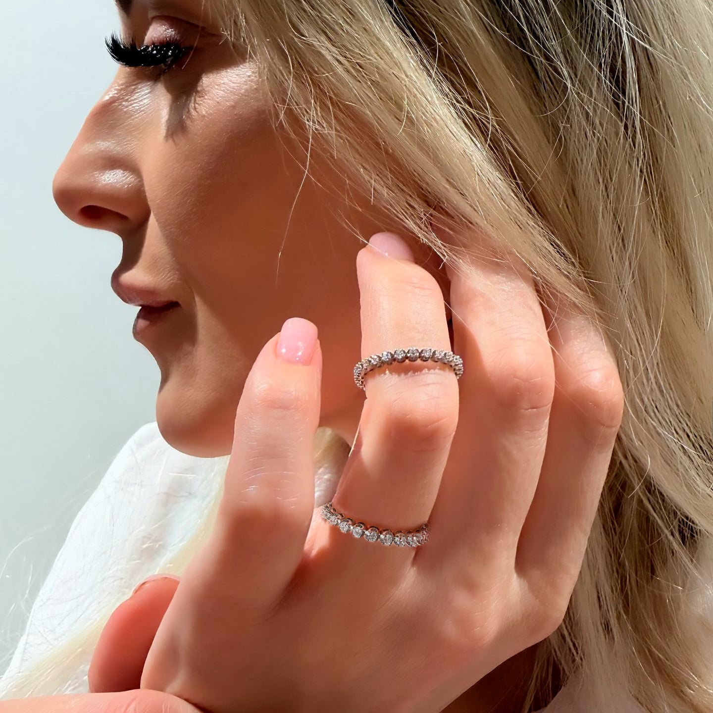 0,36 Carat Diamond Full Eternity Ring Wedding Band