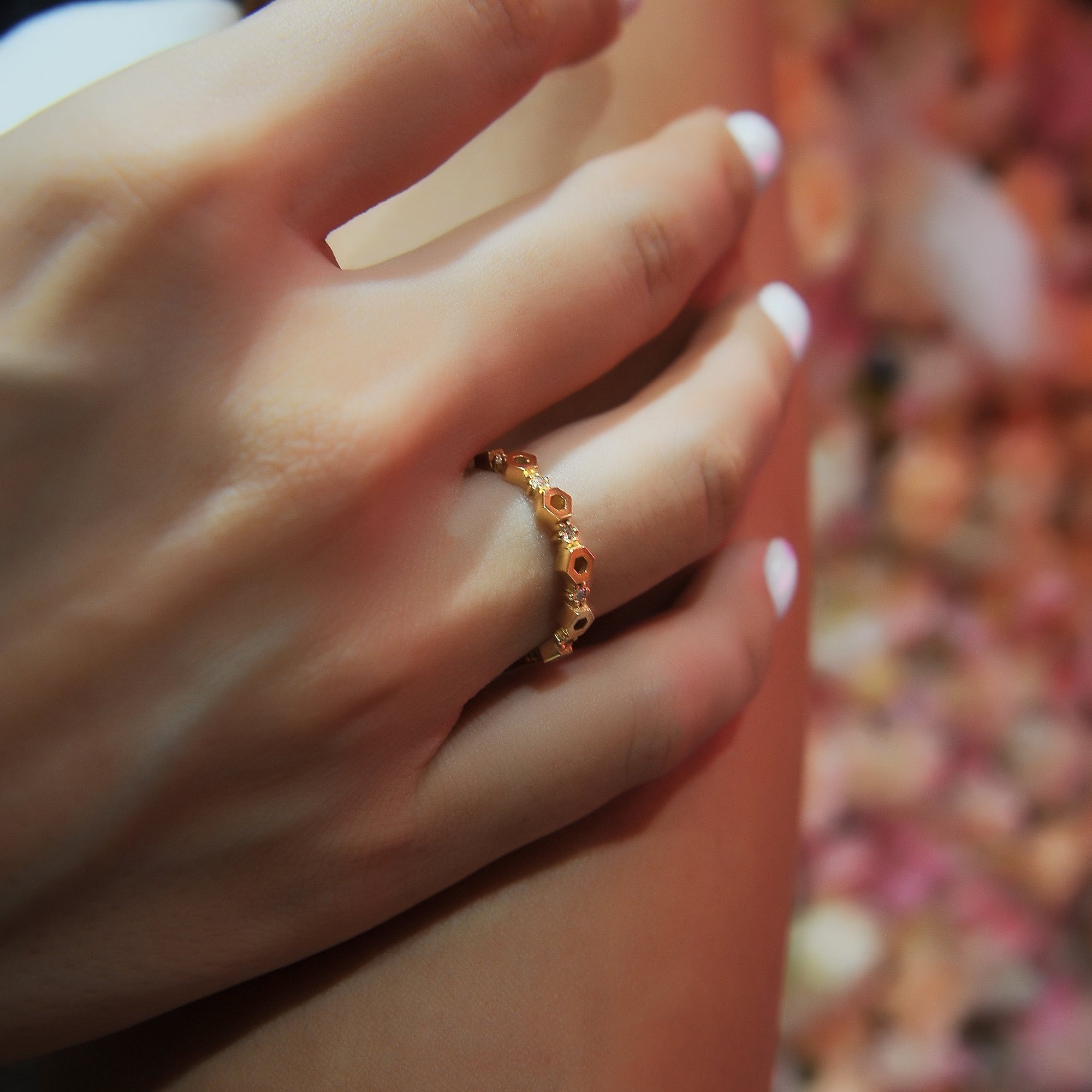 14K Solid Gold Diamond Ring