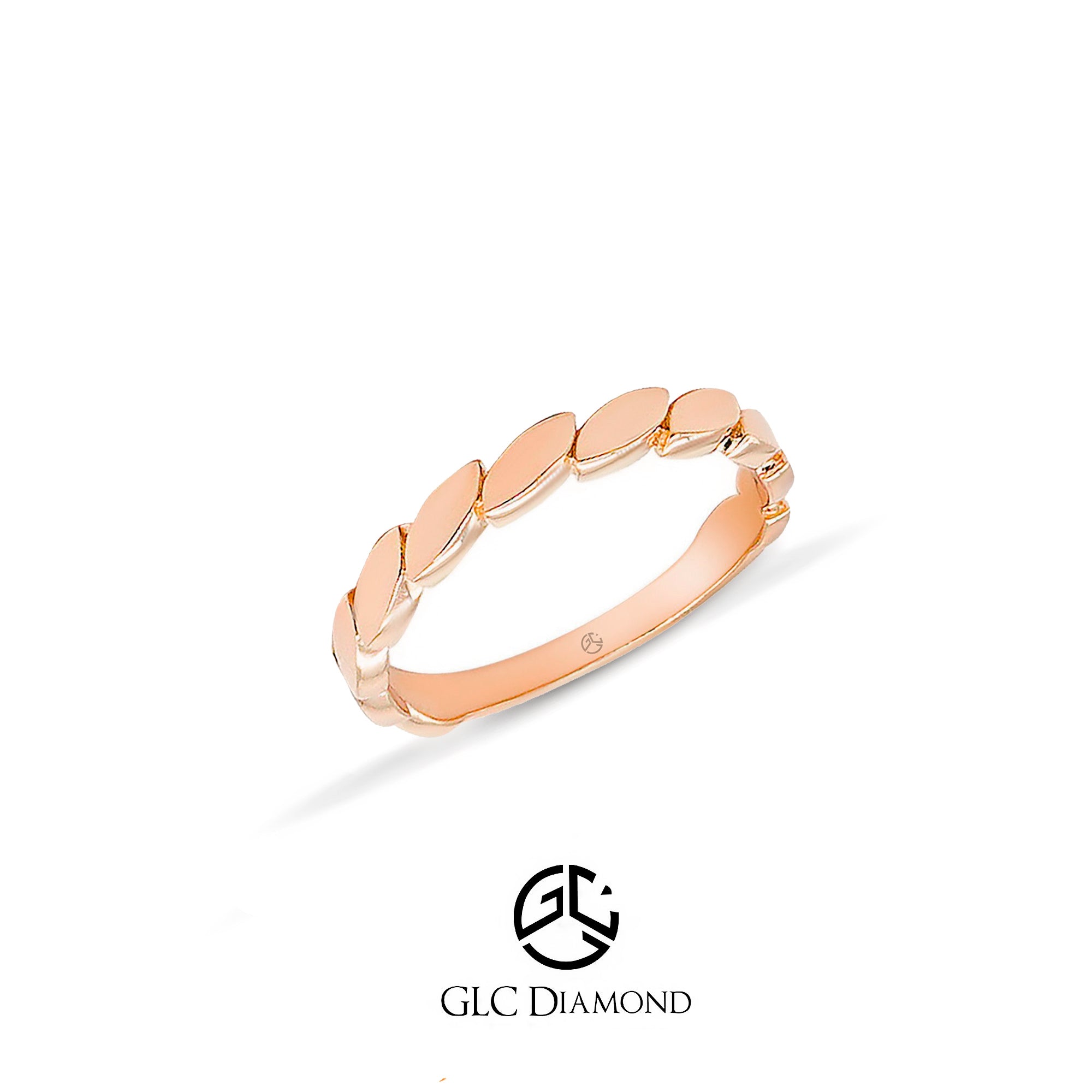 14K Solid Gold Women Ring, Gold Dotted Ring