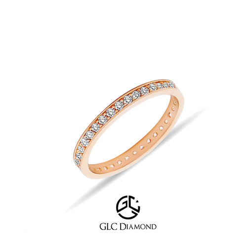 14K Solid Gold Eternity Ring