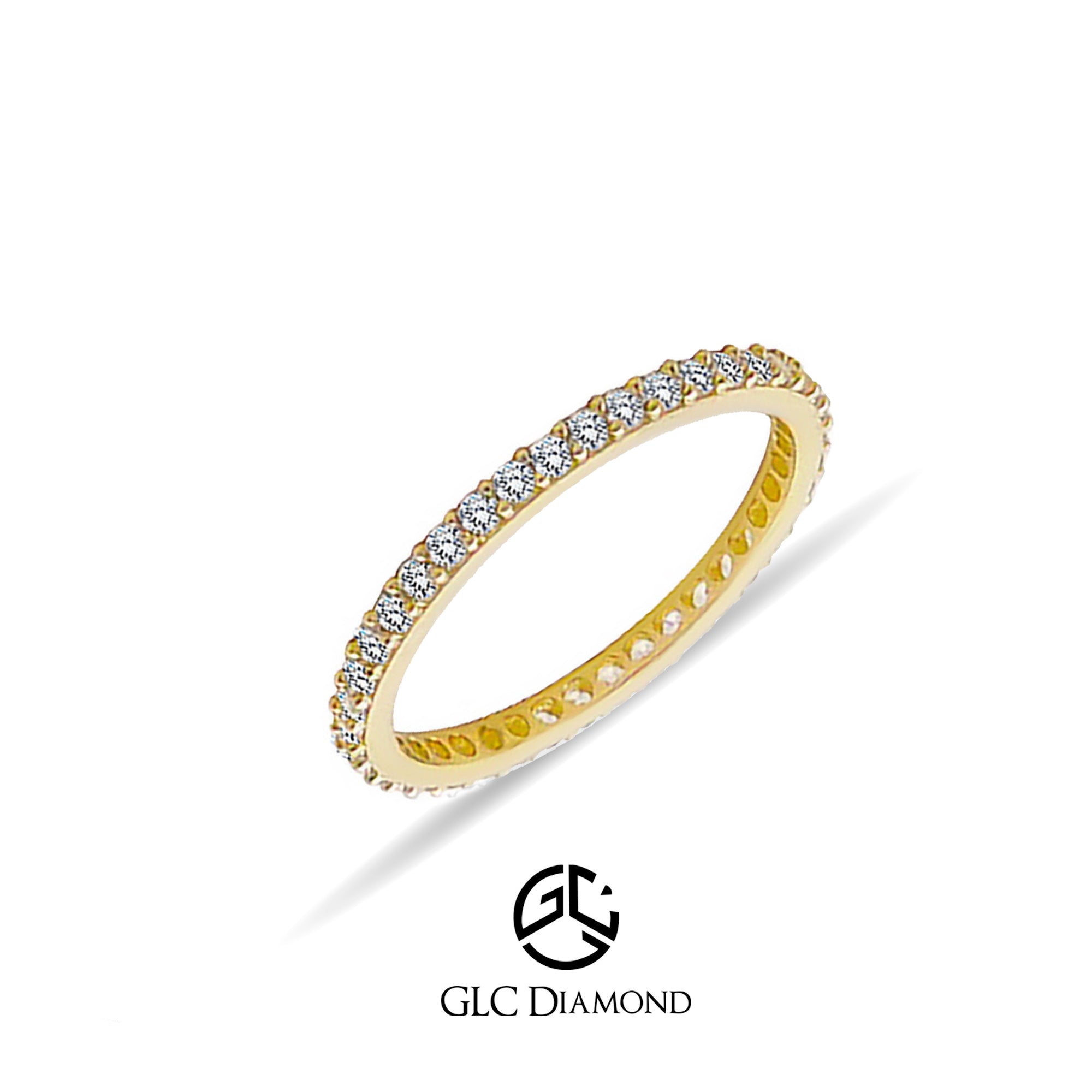 14K Solid Gold Eternity Rings for Women