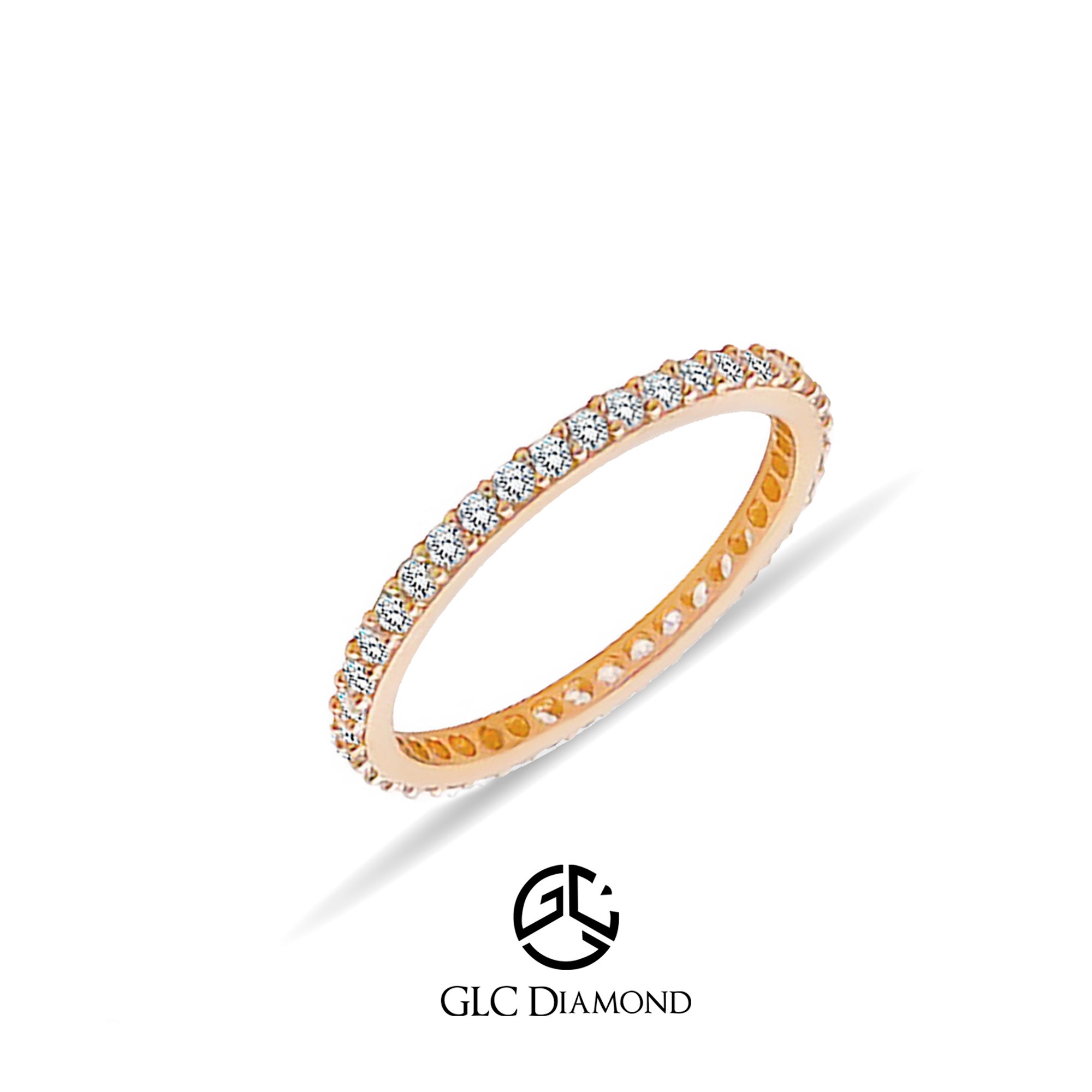 14K Solid Gold Eternity Rings for Women