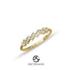 14K Gold Diamond Twisted Ring