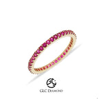 14K Eternity Pink Ring