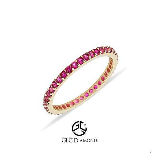 14K Eternity Pink Ring