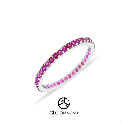 14K Eternity Pink Ring