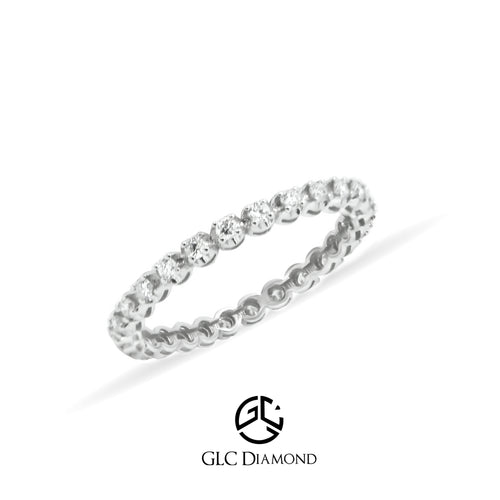 0,36 Carat Full Eternity Band Wedding Band