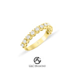 14K White Solid Gold Ring