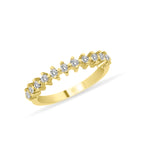 14K Solid Gold Diamond Wedding Band