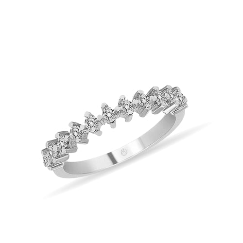 0,27 Carat Diamond Ring Promise Anniversary Prong Ring