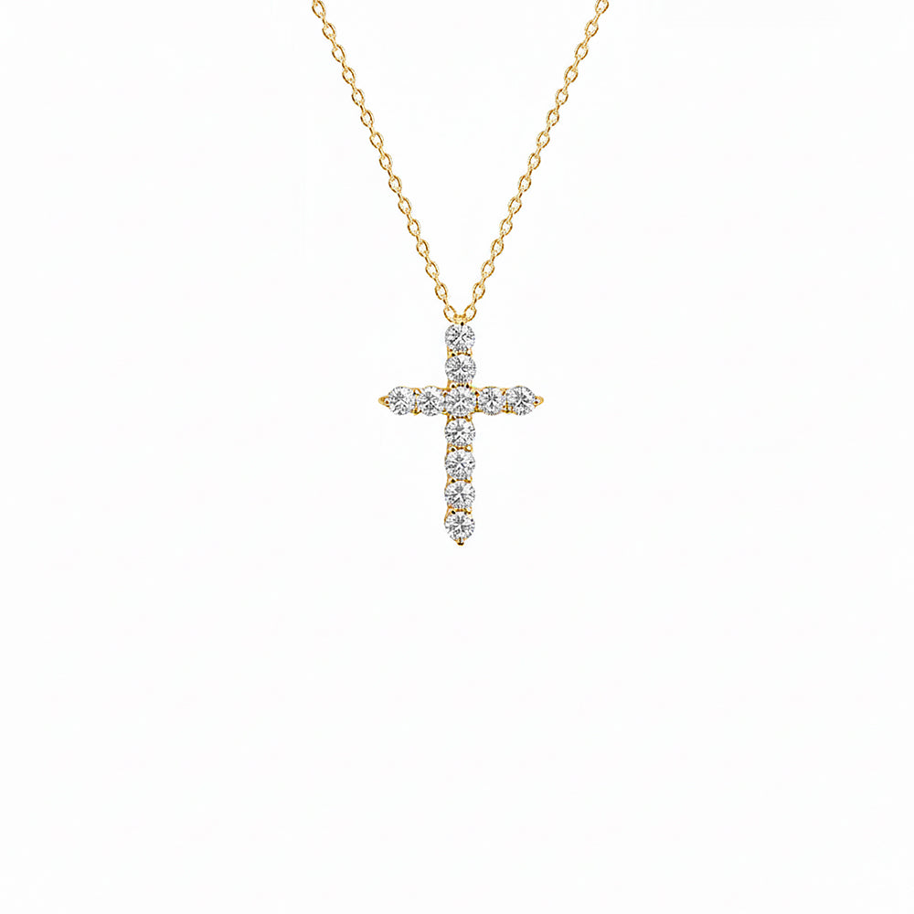 14K Gold Religious Necklace / Christian Faith Jewelry