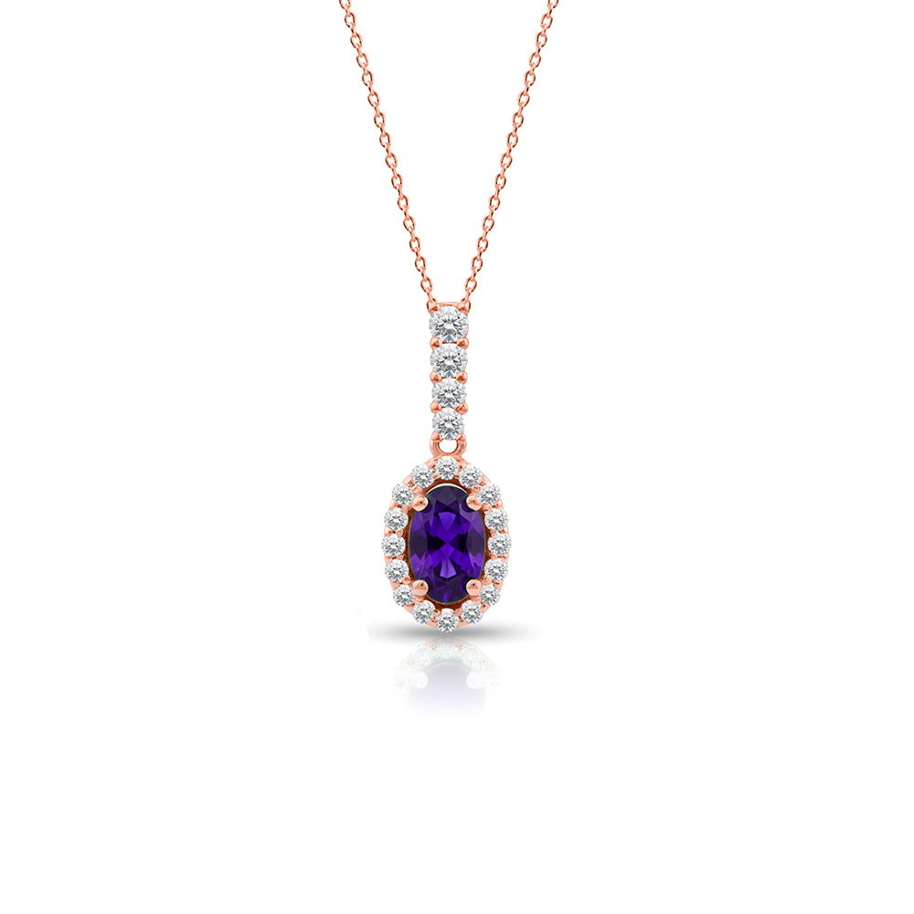 Vintage Inspired Amethyst Pendant