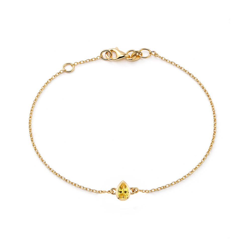 14K Gold Sunshine Citrine Bracelet