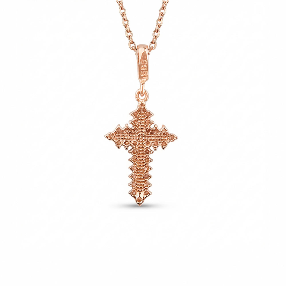 14K Gold Religious Cross Necklace