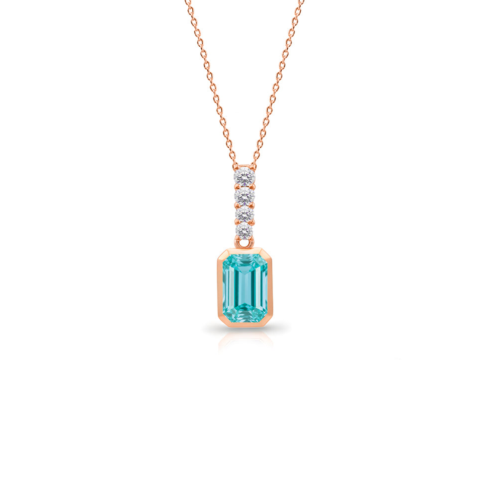 Art Deco Aquamarine Necklace