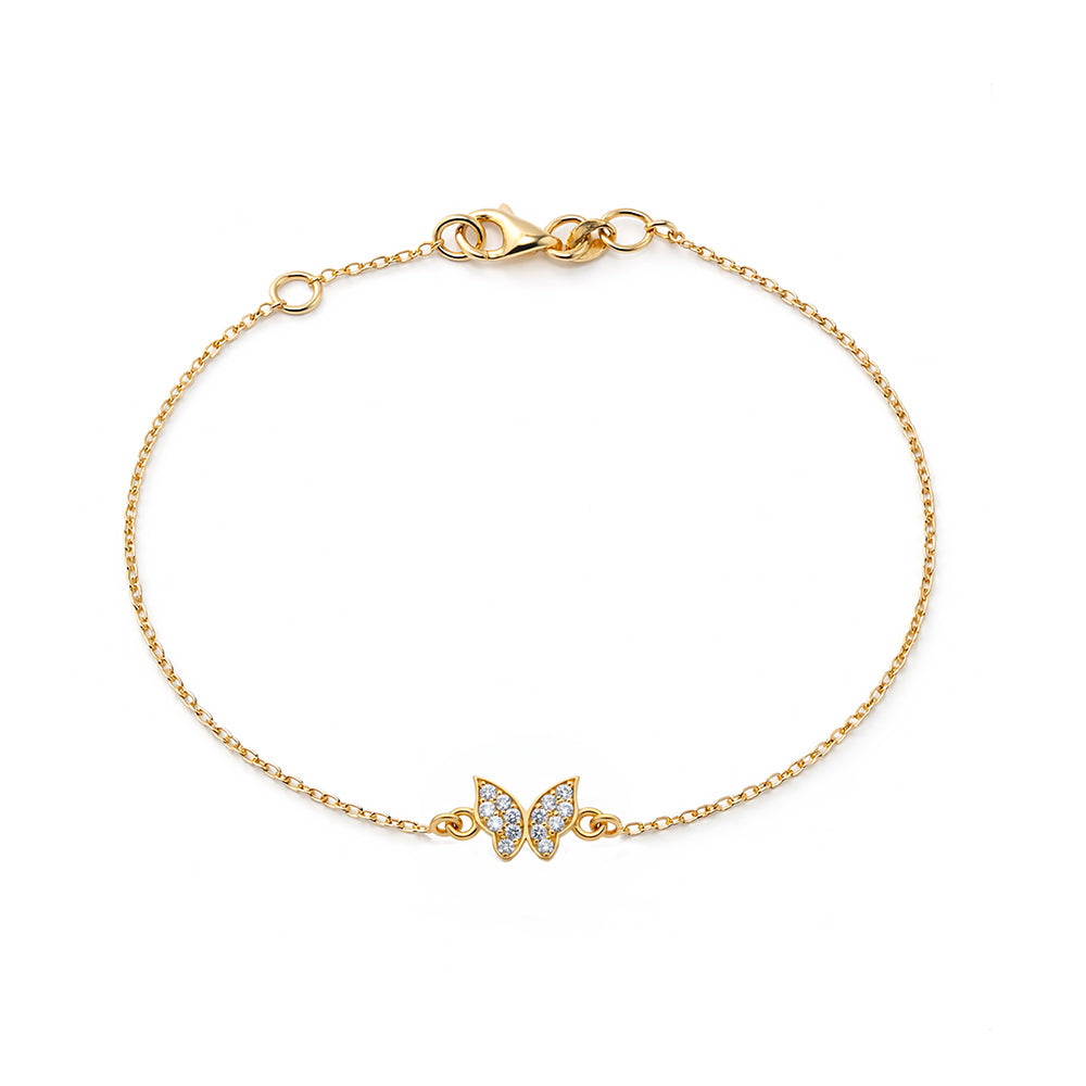 Diamond Butterfly Bracelet