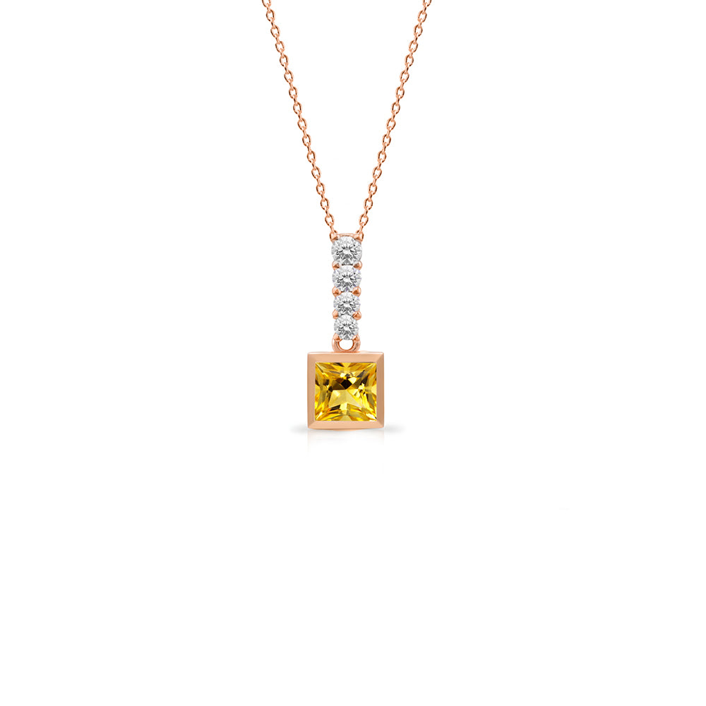 Warm Honey Citrine Necklace