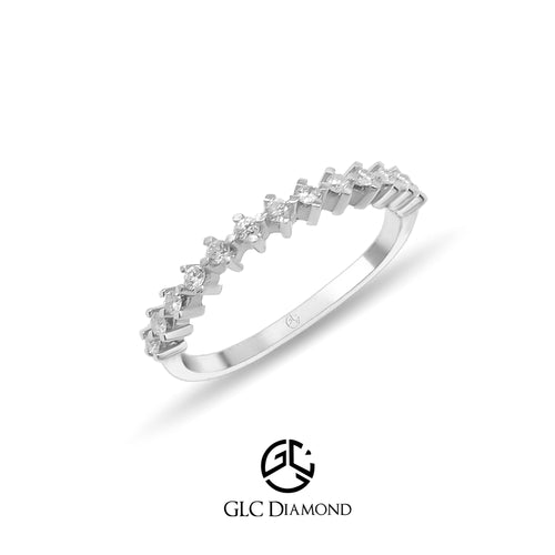 0,21 Ct. Round Cut Diamond Ring