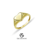 14K Solid Gold Love Heart Ring