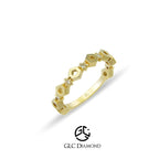 14K Solid Gold Diamond Ring