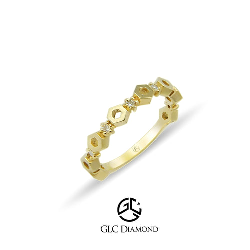 14K Solid Gold Diamond Ring