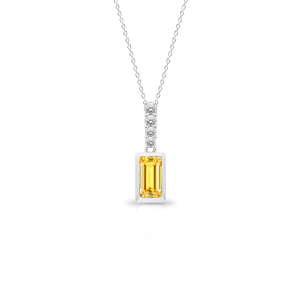 14K Gold Sunshine Citrine Necklace